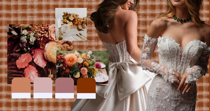 Fall Wedding Colors: How to Choose Your Palette and Find Your Gown