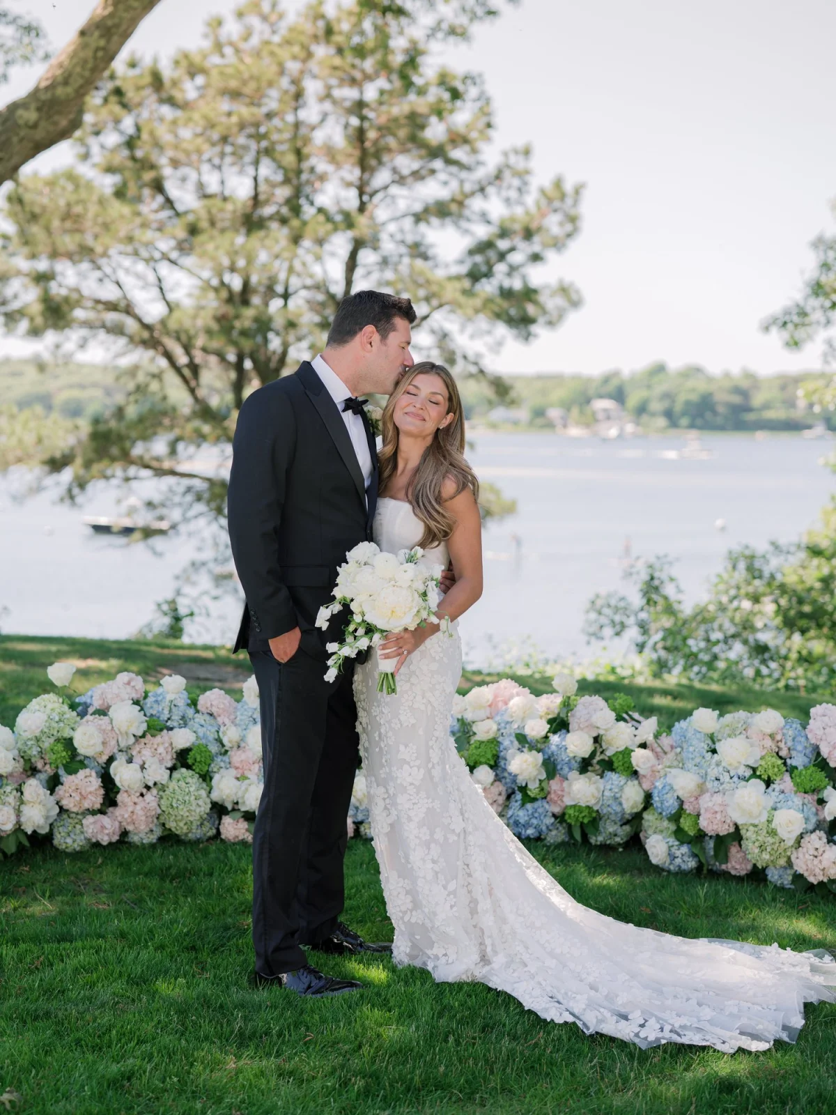 Real Bride Ariana’s Cape Cod Wedding Wearing Radius by Ines Di Santo
