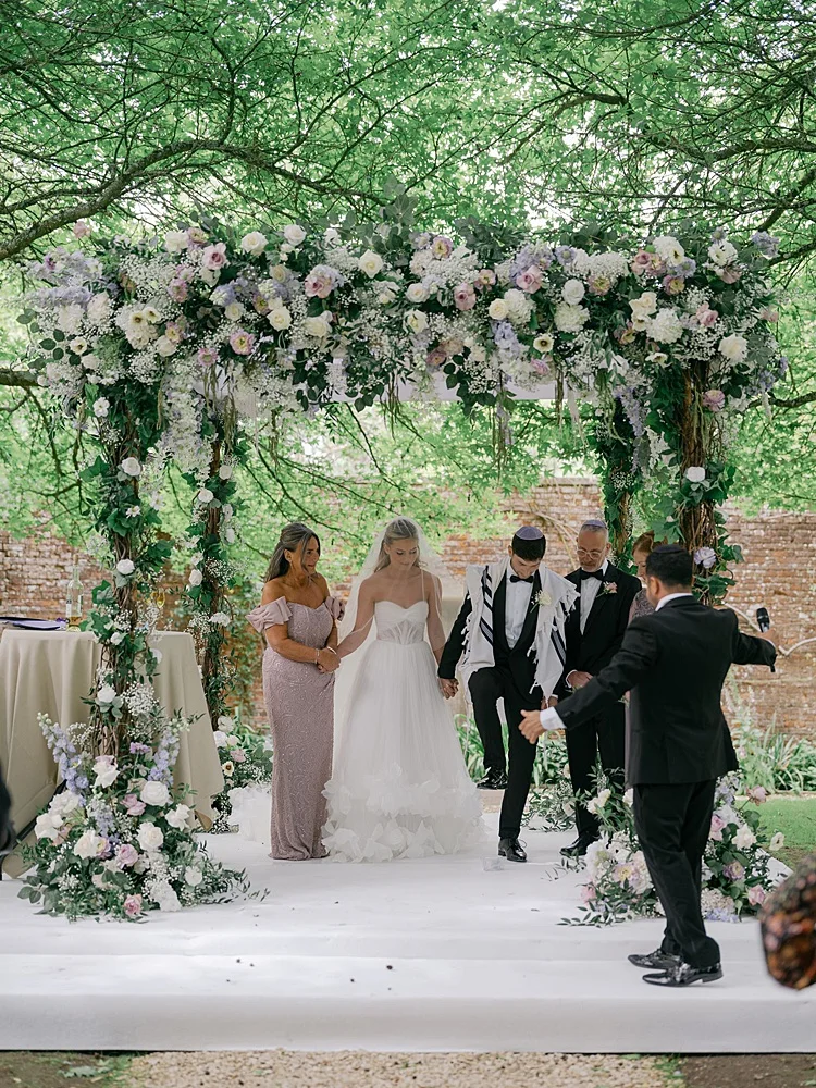 A Milla Nova Bride for a Whimsical Jewish Wedding Weekend in Lilac at Langley Park, Chippenham, UK