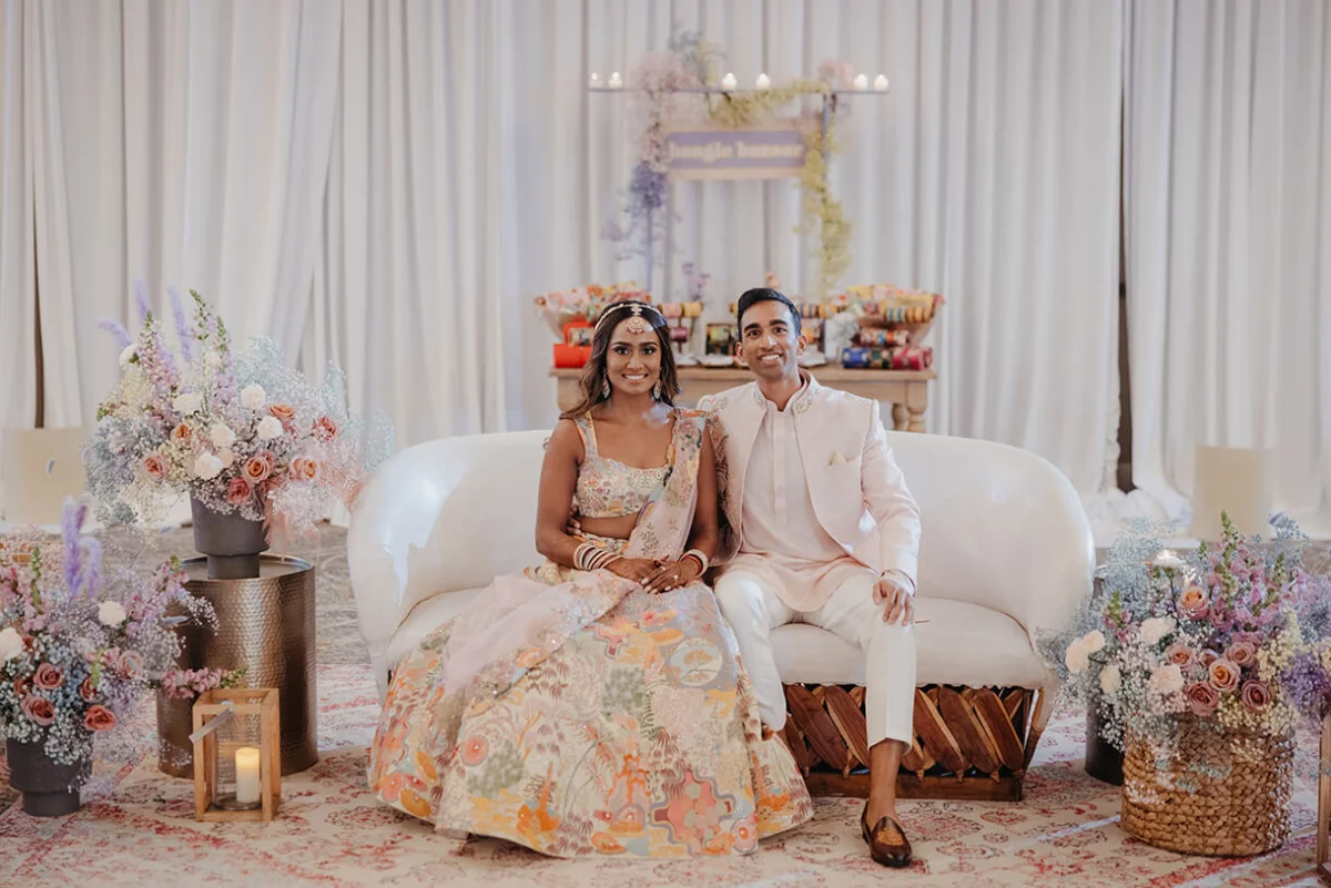 Anusha Balaji and Deek Velagandula, Calamigos Ranch, Malibu