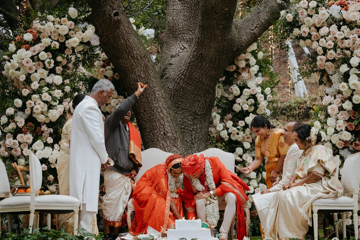 Anusha Balaji and Deek Velagandula, Calamigos Ranch, Malibu