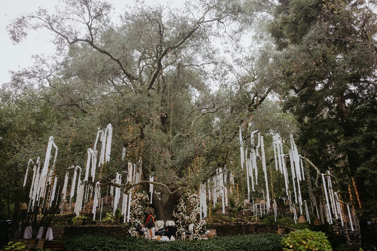 Anusha Balaji and Deek Velagandula, Calamigos Ranch, Malibu