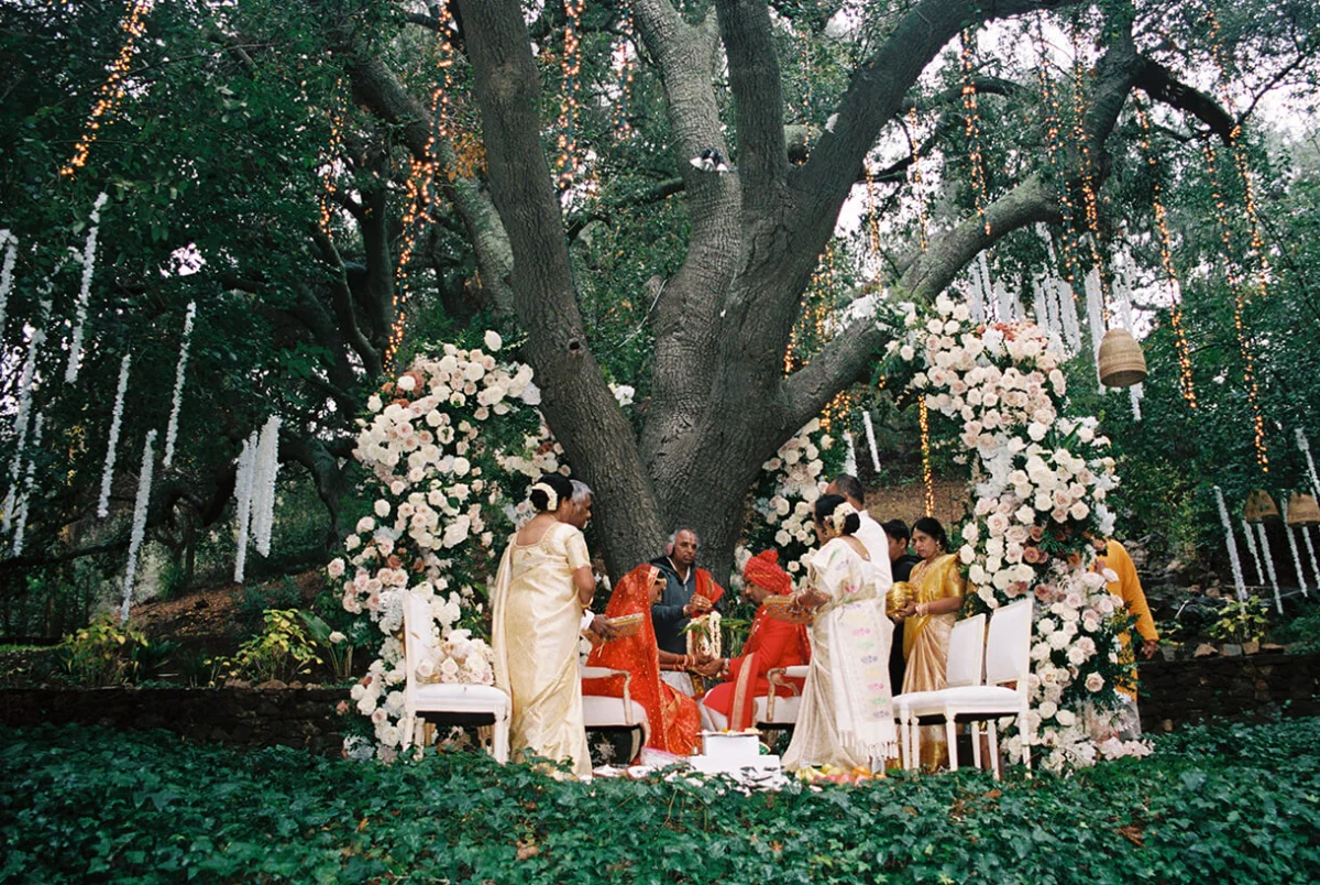 Anusha Balaji and Deek Velagandula, Calamigos Ranch, Malibu