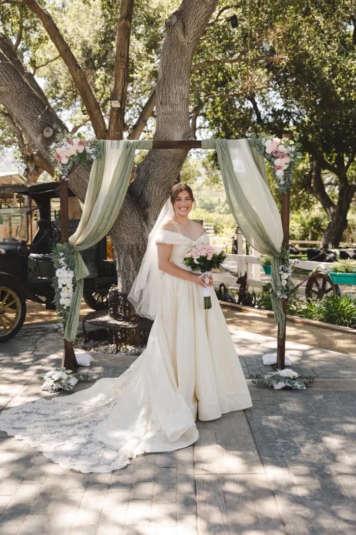 Heirloom Wedding Dress Made From Two Mothers' Gowns