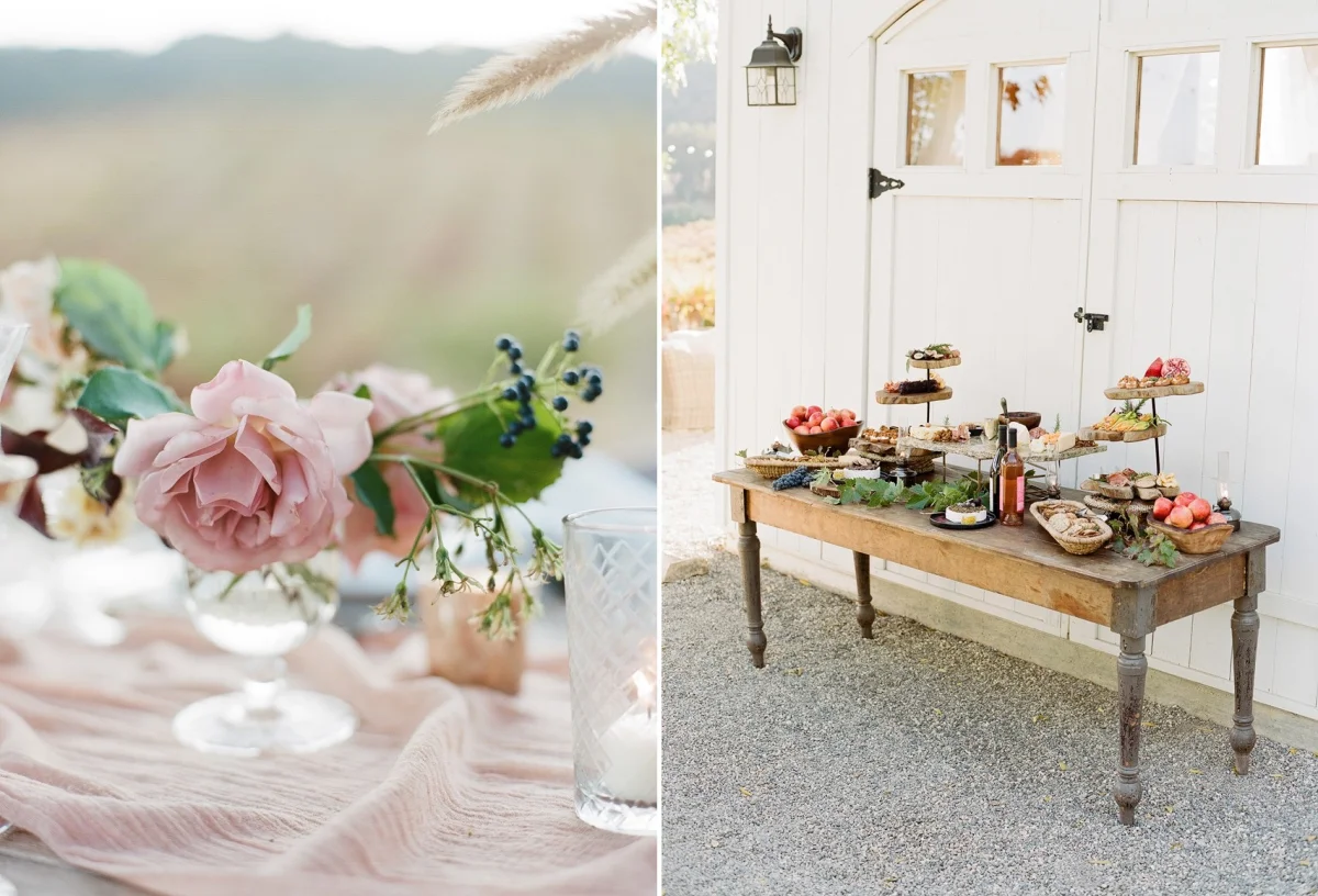 Vineyard Wedding Food