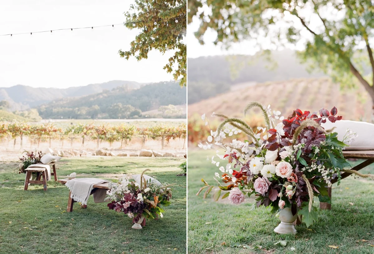 Floral Outdoor Wedding Ceremony Decor
