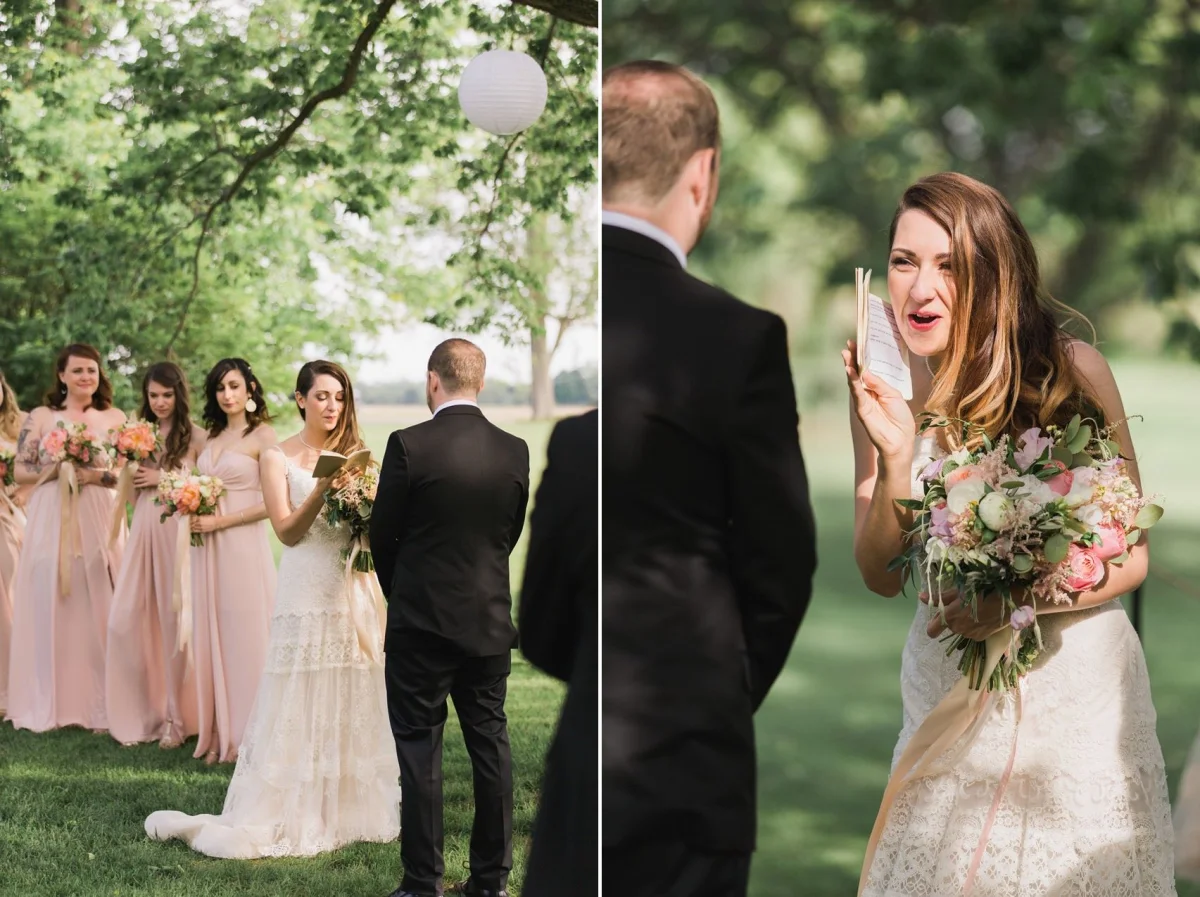Personal Vows - A Romantic Modern-Vintage Wedding with an Elegant Barn Reception Romantic Modern-Vintage Wedding with an Elegant Barn Reception
