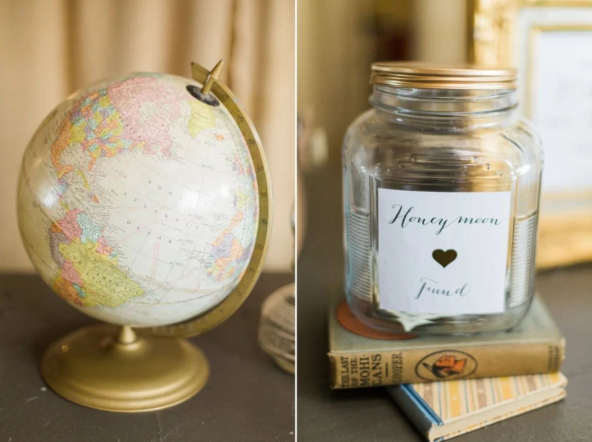 Honeymoon Fund - A Romantic Modern-Vintage Wedding with an Elegant Barn Reception Romantic Modern-Vintage Wedding with an Elegant Barn Reception
