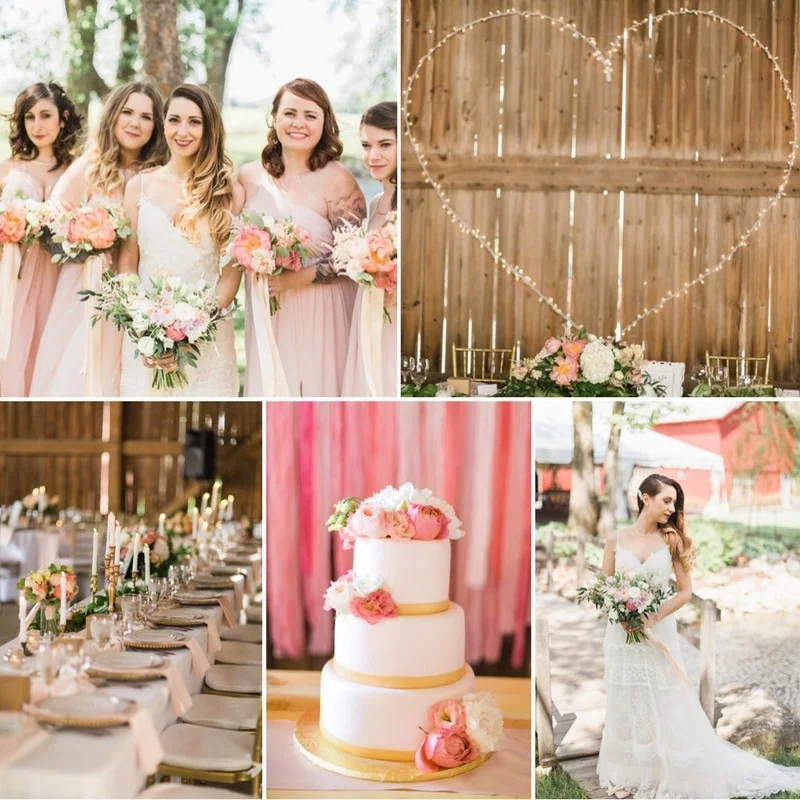 A Romantic Modern-Vintage Wedding with an Elegant Barn Reception