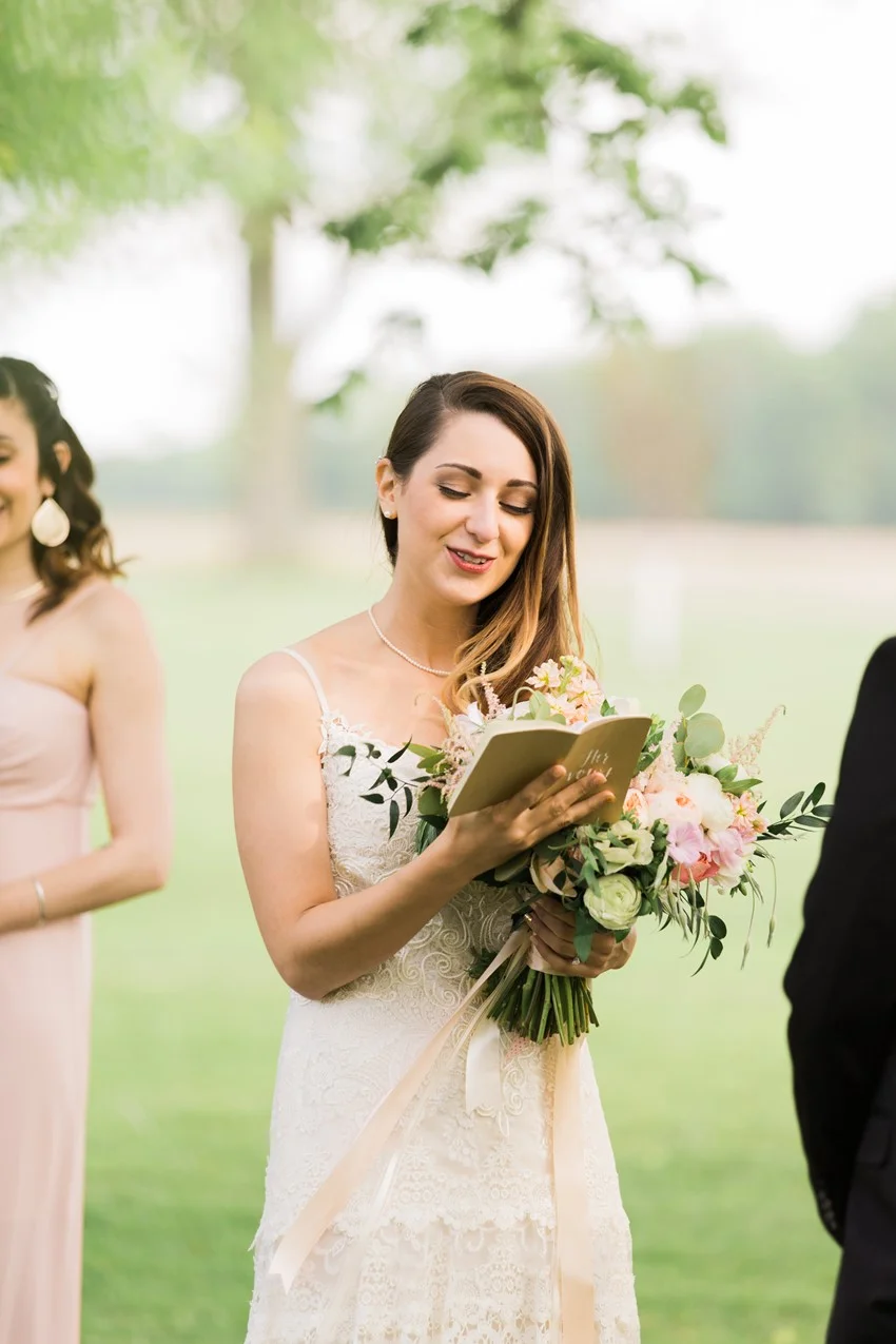 Personal Vows - A Romantic Modern-Vintage Wedding with an Elegant Barn Reception Romantic Modern-Vintage Wedding with an Elegant Barn Reception