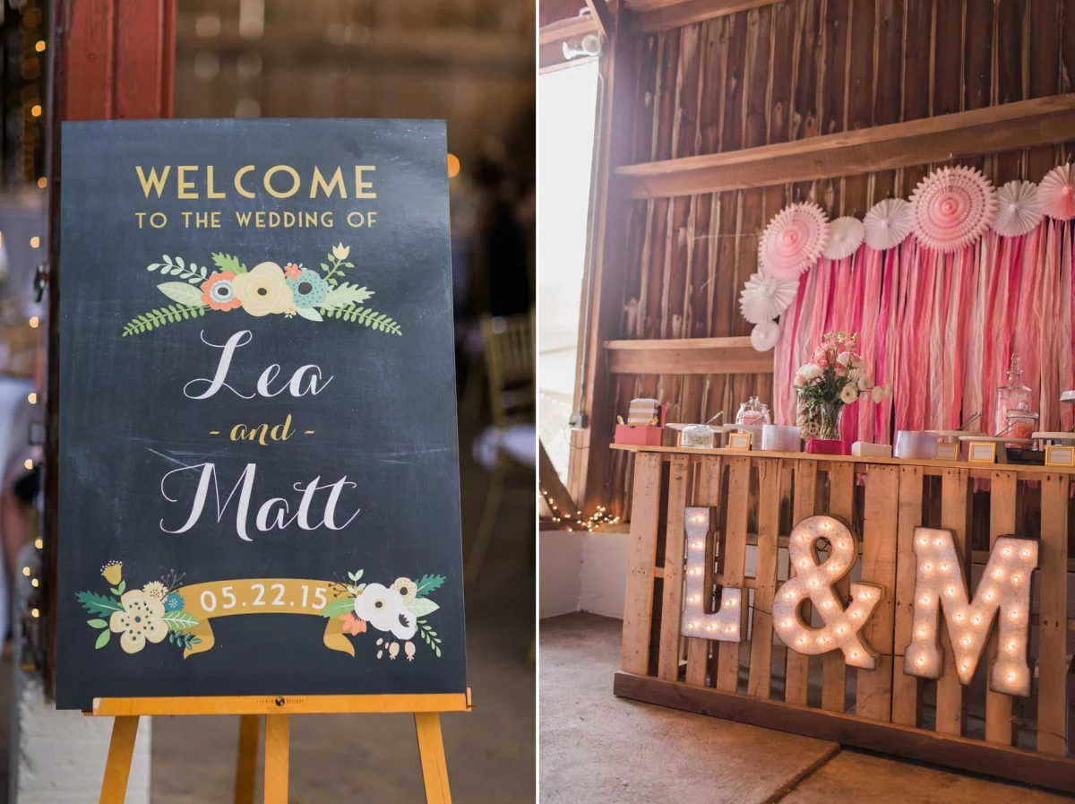 Barn Wedding Decor - A Romantic Modern-Vintage Wedding with an Elegant Barn Reception Romantic Modern-Vintage Wedding with an Elegant Barn Reception