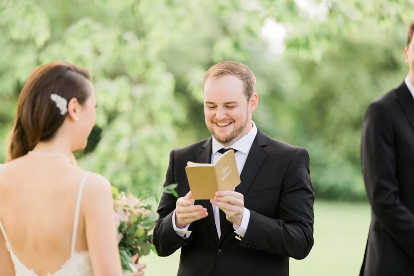Personal Vows - A Romantic Modern-Vintage Wedding with an Elegant Barn Reception Romantic Modern-Vintage Wedding with an Elegant Barn Reception