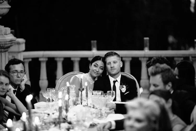 Elegant Outdoor Villa Wedding Reception Speeches