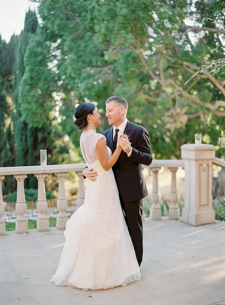 Elegant Villa Wedding First Dance
