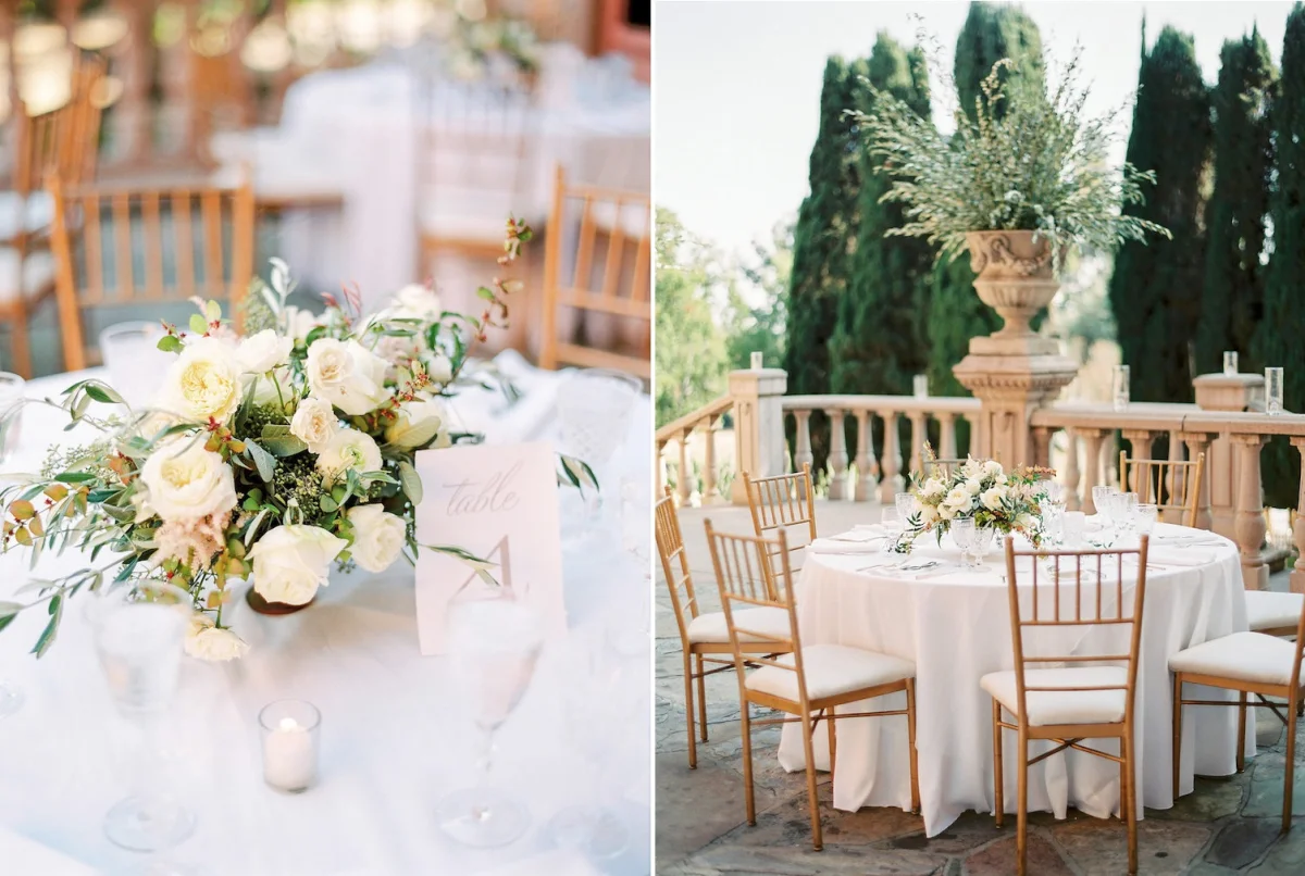 Elegant Outdoor Villa Wedding Reception