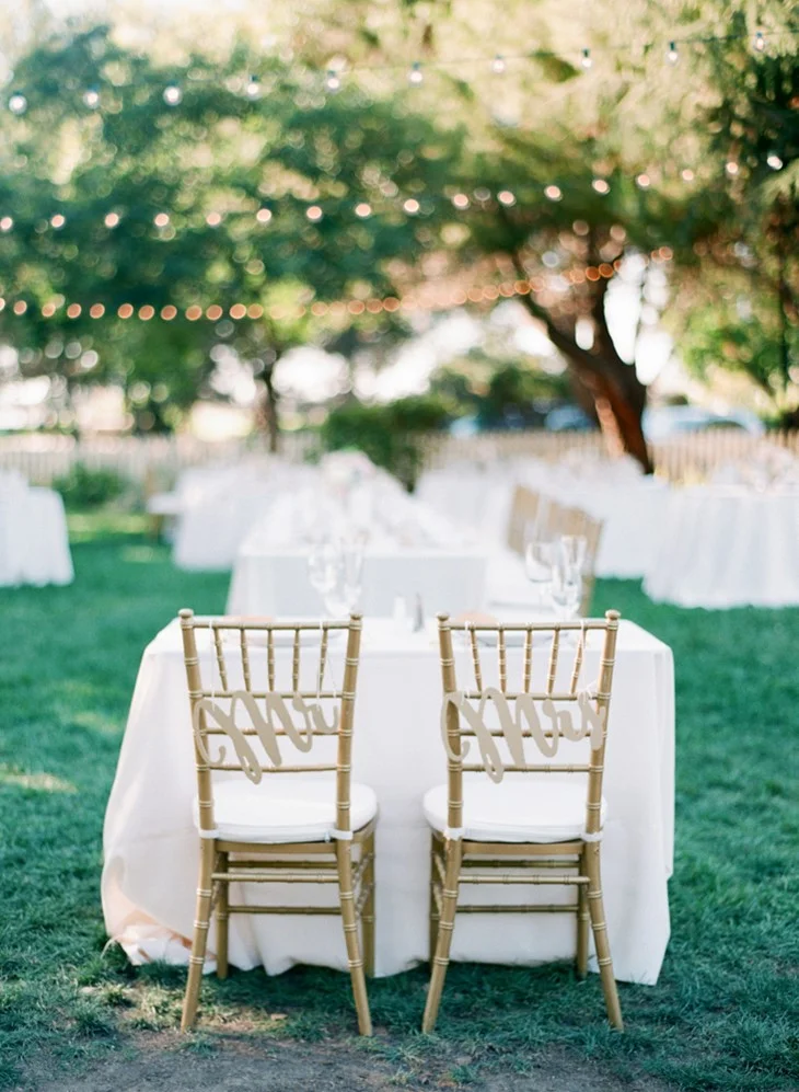 Romantic Garden Wedding Reception Decor // Photography ~ Trynh Photo