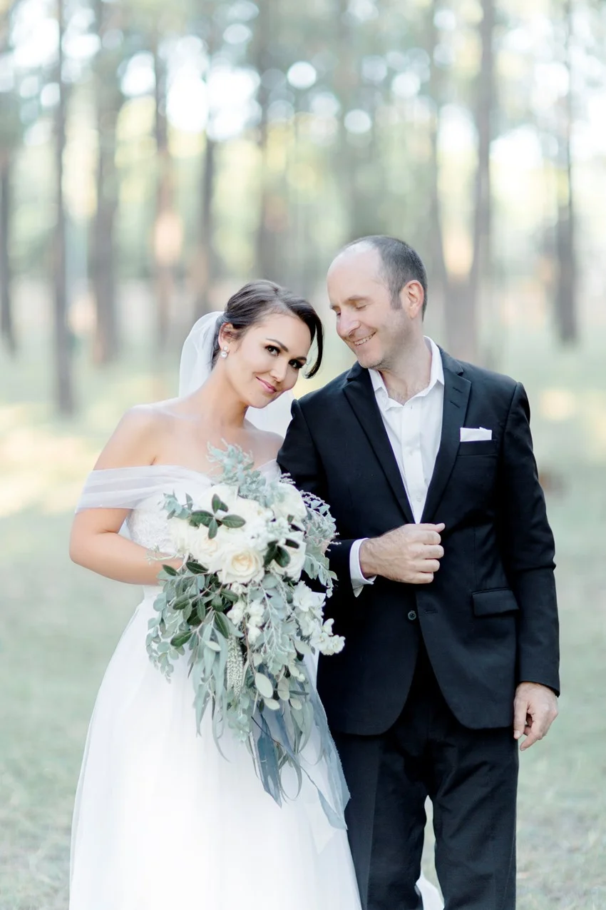 Romantic Modern Vintage Bride & Groom