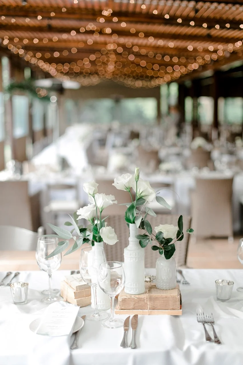 Romantic Modern-Vintage Wedding Centerpiece