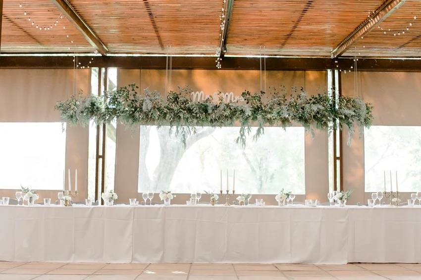 Romantic Modern-Vintage Wedding Reception Decor
