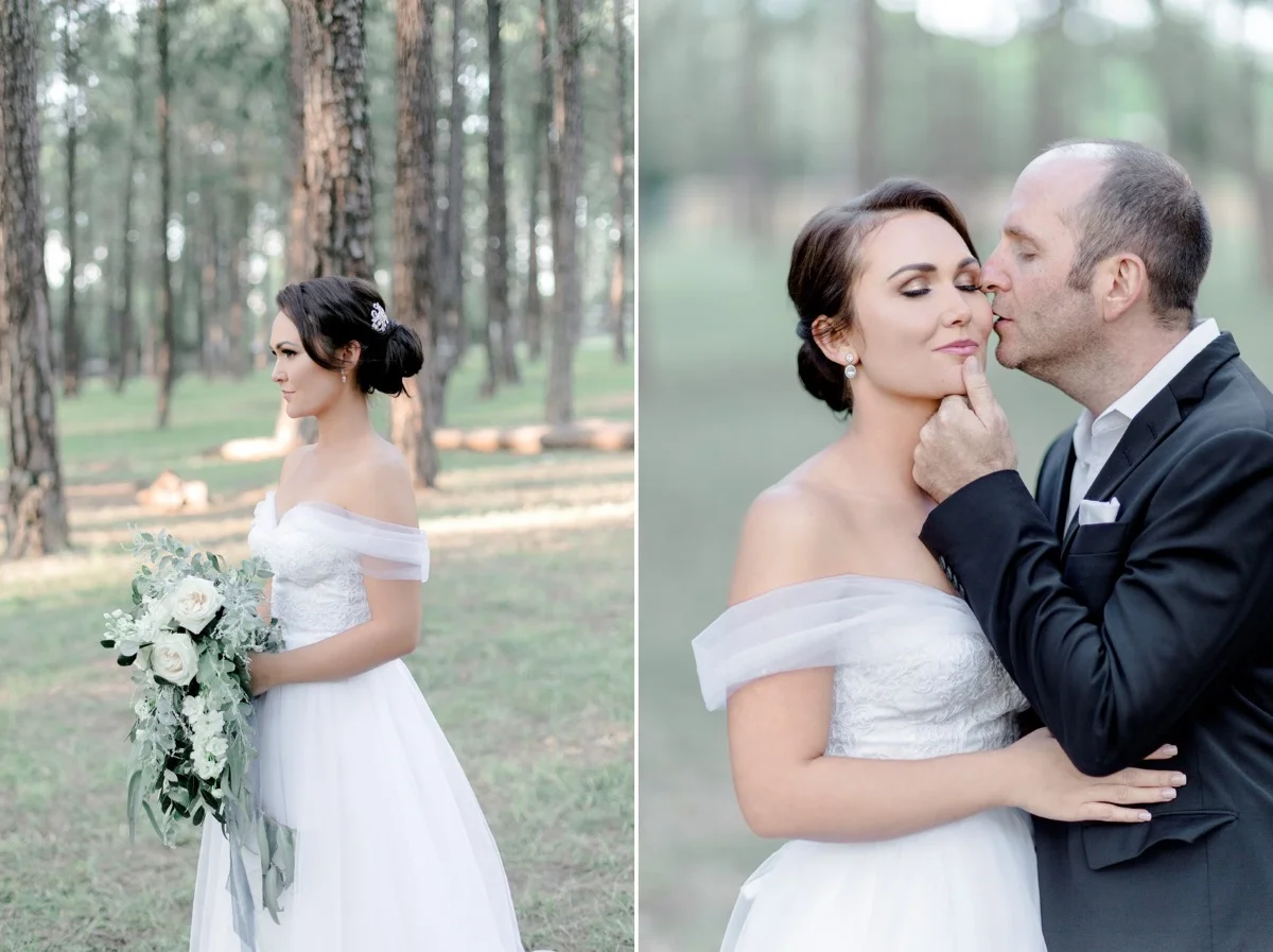Romantic Modern Vintage Bride & Groom