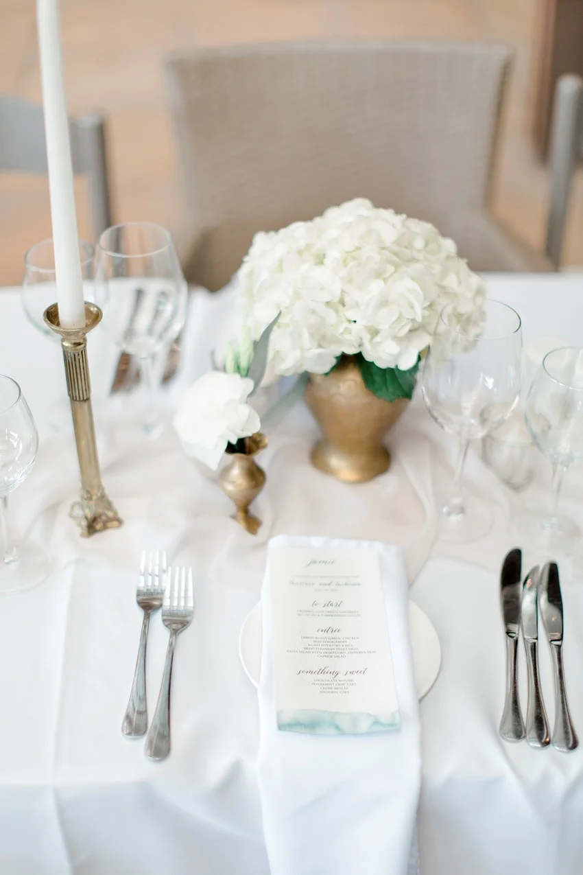 Romantic Modern-Vintage Wedding Place Setting