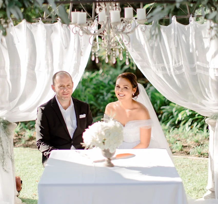 Romantic Garden Wedding Ceremony in South Africa