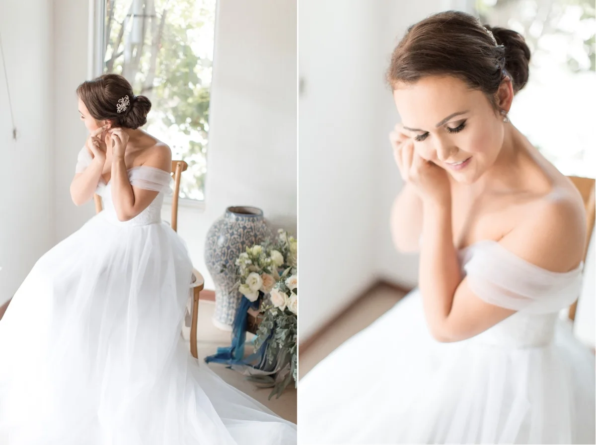 Off Shoulder Wedding Dress