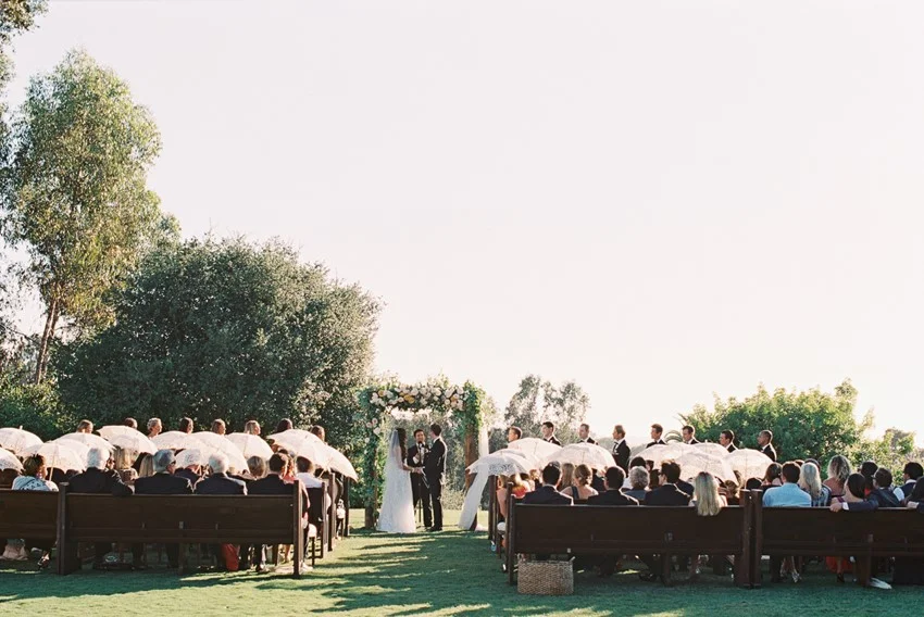 Romantic Outdoor Wedding Ceremony with a Floral Chuppah // Photography ~ Carmen Santorelli Photography