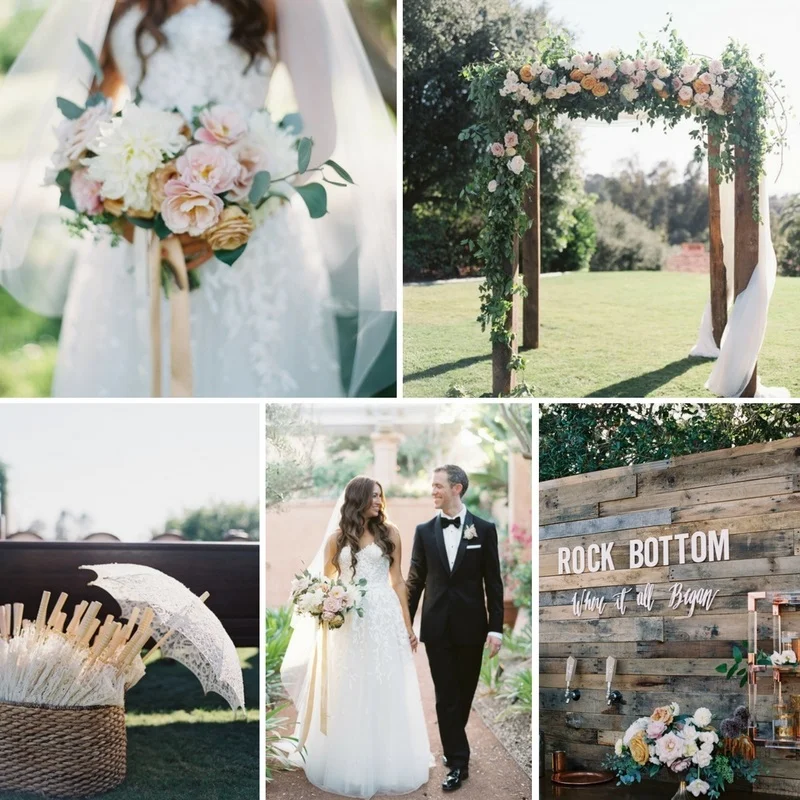 Amber and Jason’s San Diego Wedding Blends Garden Romance with Vintage Ice Cream Details