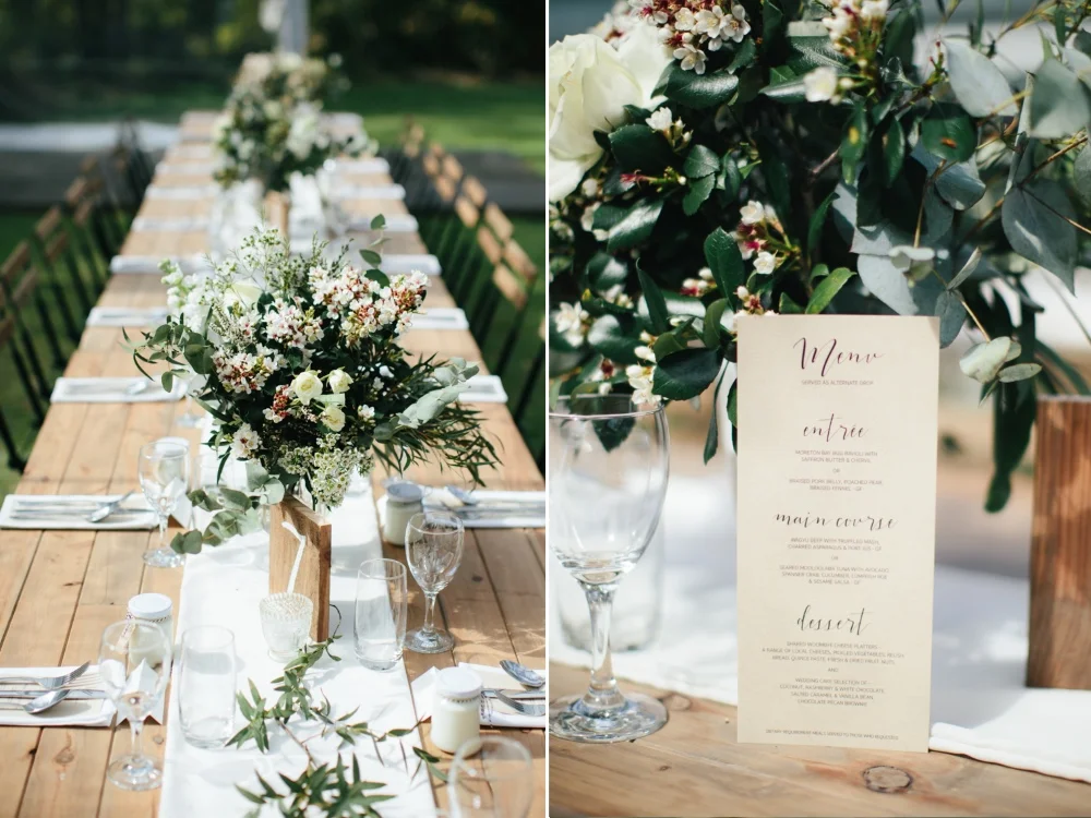Wedding Menu Card // Photography - White Images