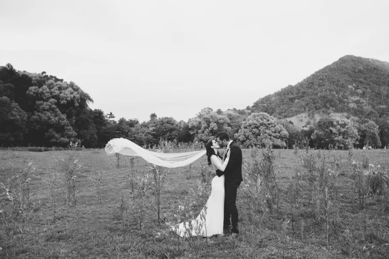 Black & White Wedding Portrait // Photography - White Images