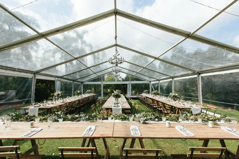 Marquee Wedding Reception // Photography - White Images