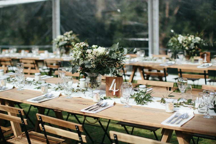 Rustic Elegant Wedding Table Number // Photography - White Images