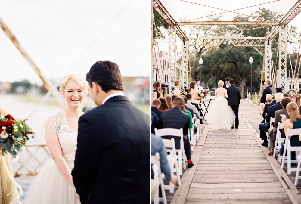 Bridge Wedding Ceremony in New Orleans // Photography ~ Marissa Lambert Photography