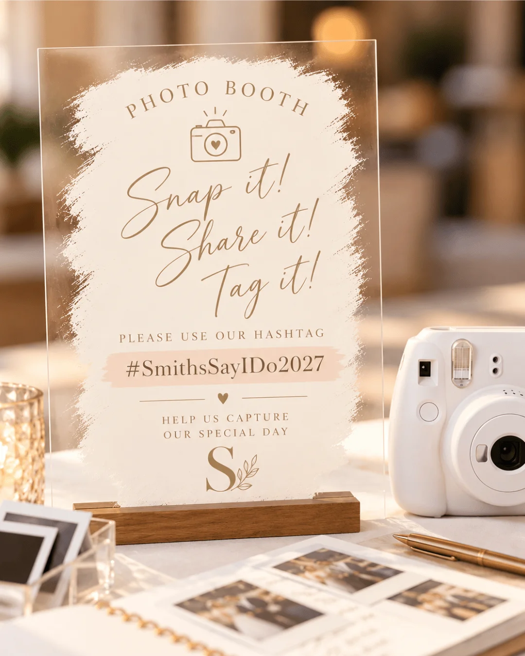 smith wedding hashtags guests book