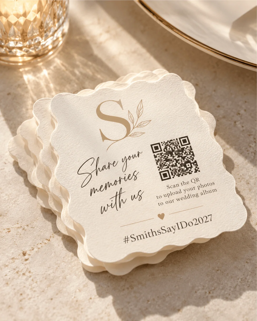 smith wedding hashtags qr