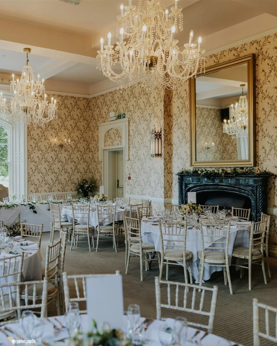 castle wedding venues in london inside reception