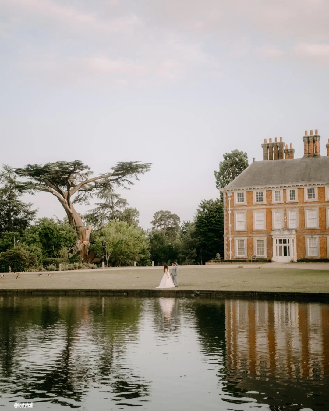 castle wedding venues in london lake bride groom fortyhall
