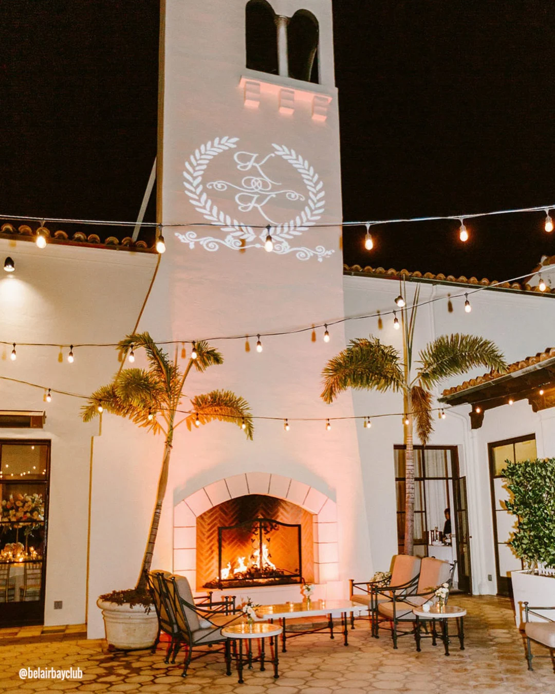 los angeles wedding venues personalized sign lights belairbayclub
