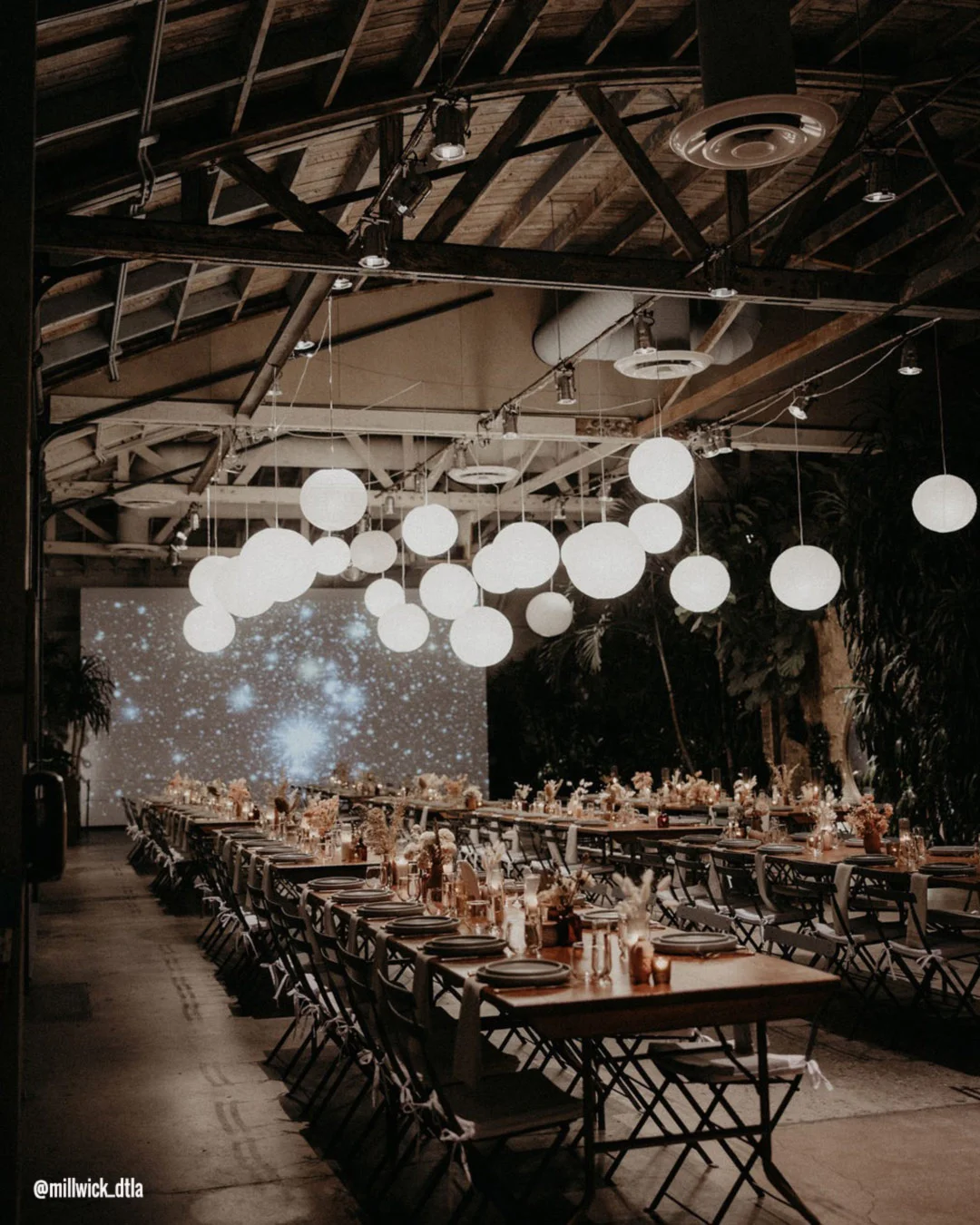 los angeles wedding venues table reception millwick dtla