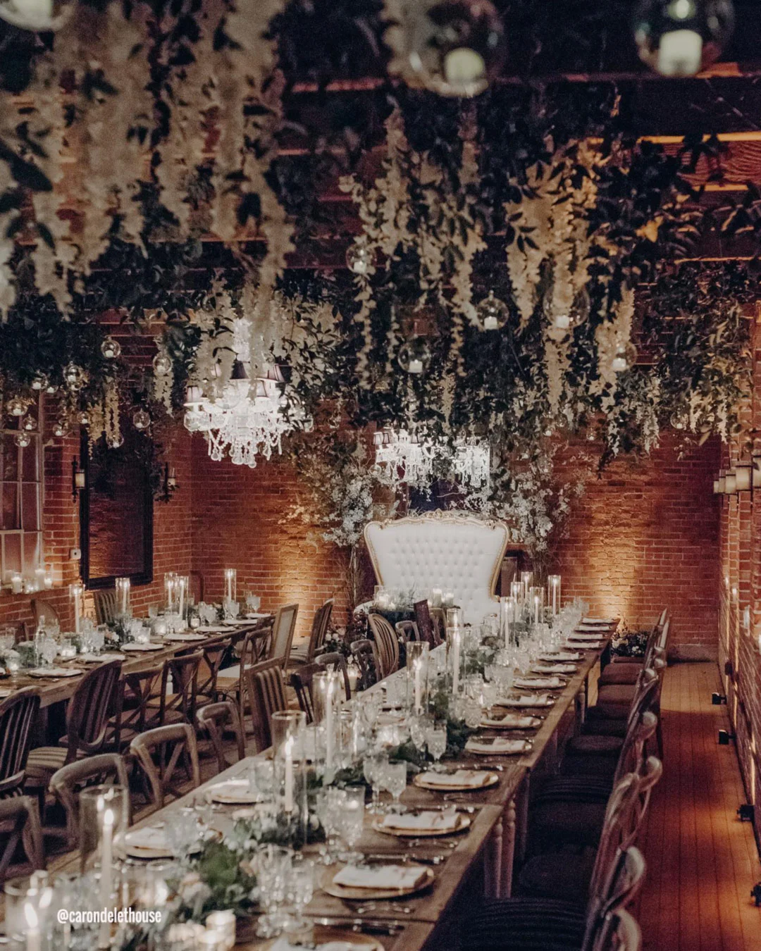 los angeles wedding venues reception table decor carondelethouse