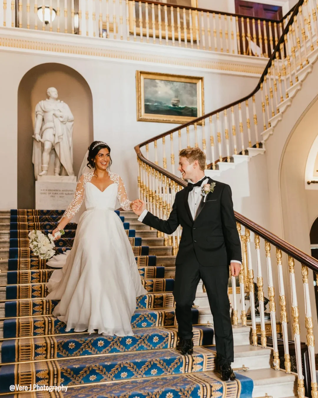 wedding venues in london stairs Vero J Photography