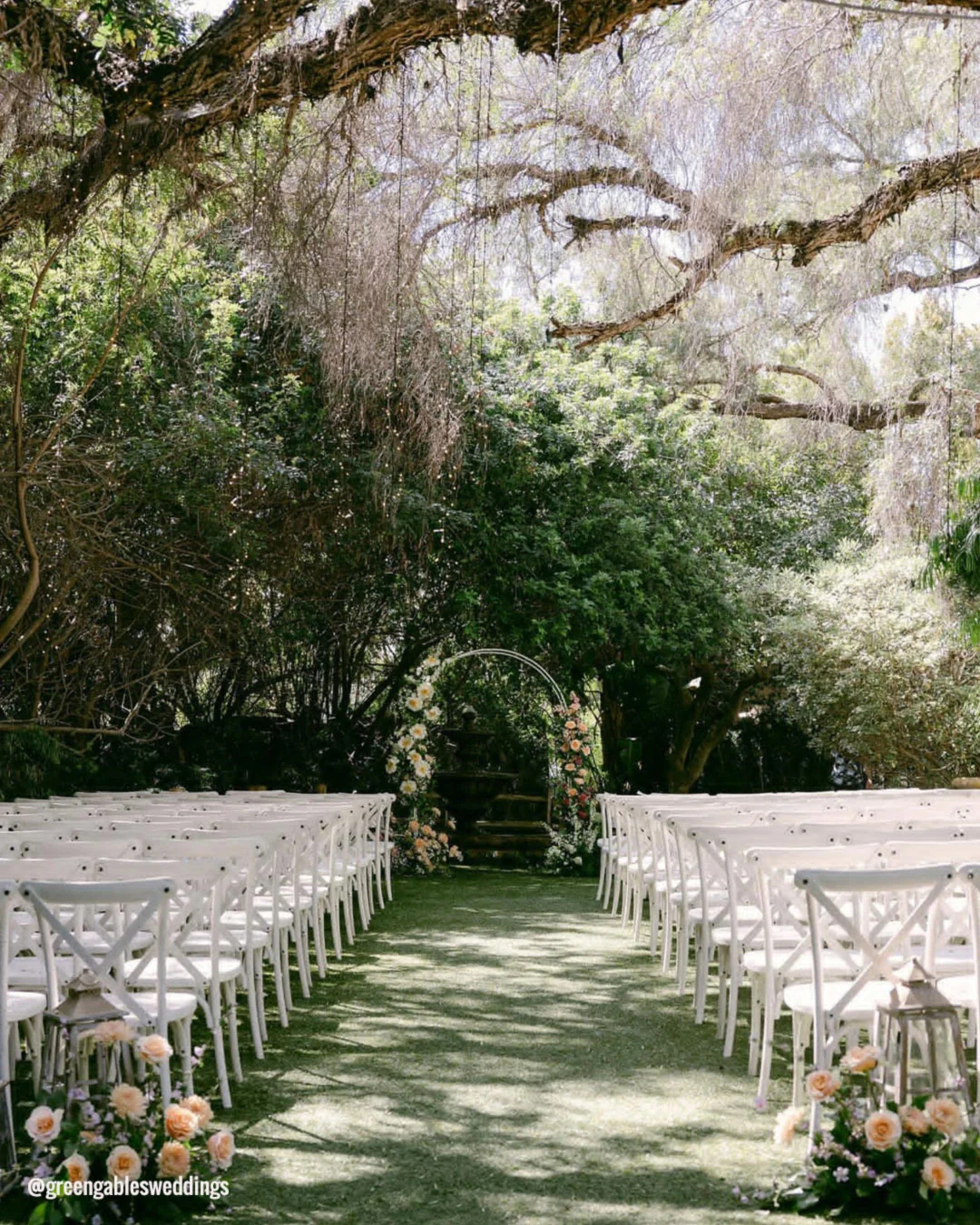 california wedding venues aisle ceremony greengablesweddings