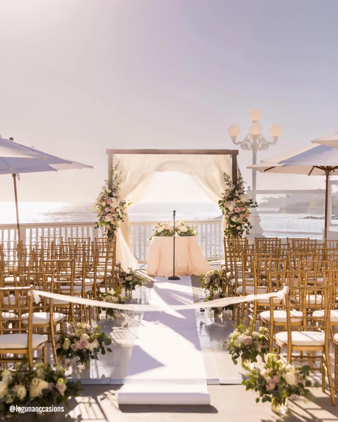 california wedding venues aisle chairs lagunaoccasion