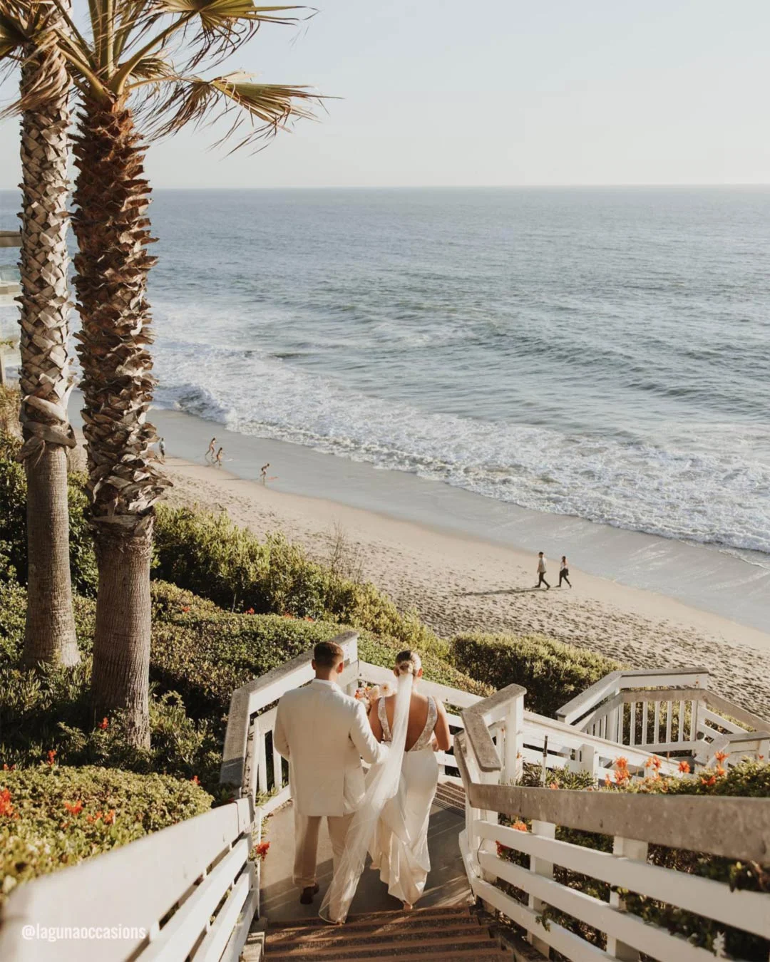 california wedding venues stairs bride groom lagunaoccasions