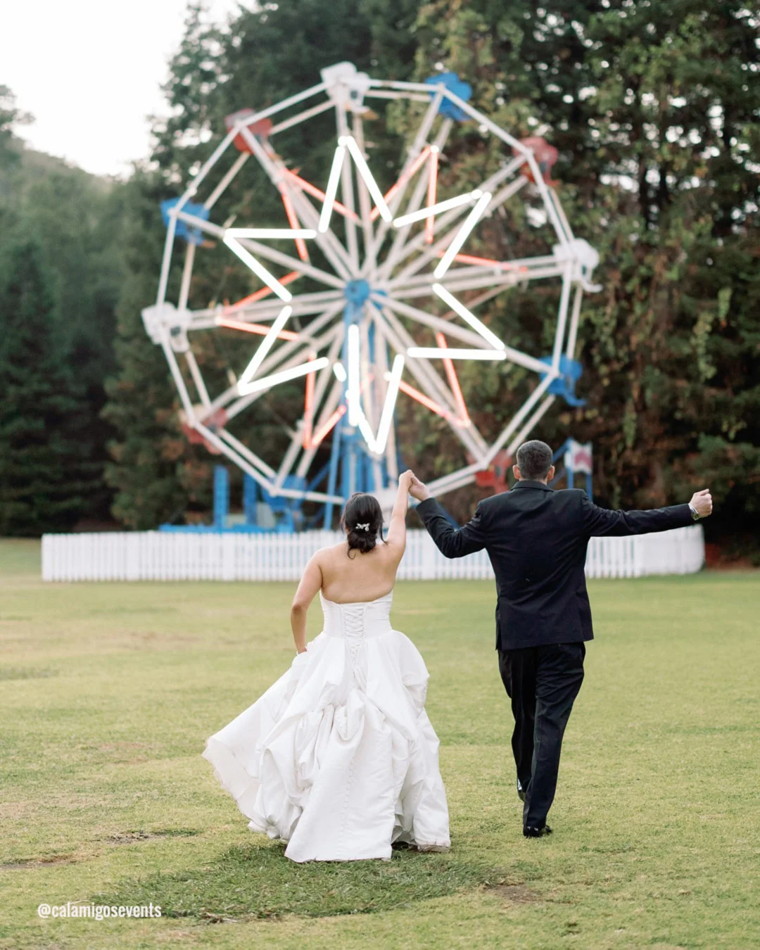 california wedding venues bride groom back calamigosevents