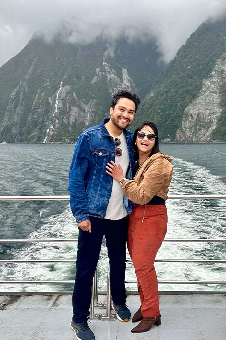 Harshita and Shrigopal, New Zealand