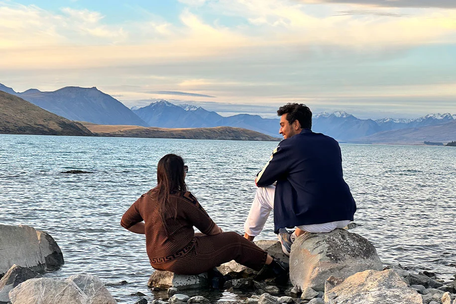 Harshita and Shrigopal, New Zealand