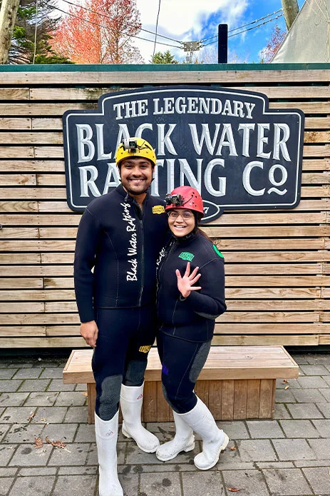 Harshita and Shrigopal, New Zealand