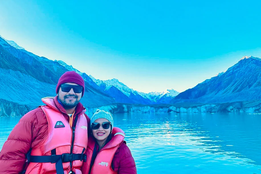 Harshita and Shrigopal, New Zealand